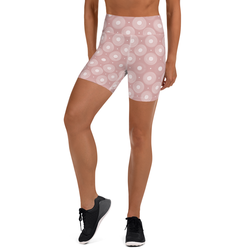 Circle - Rose High-Waist Biker Shorts