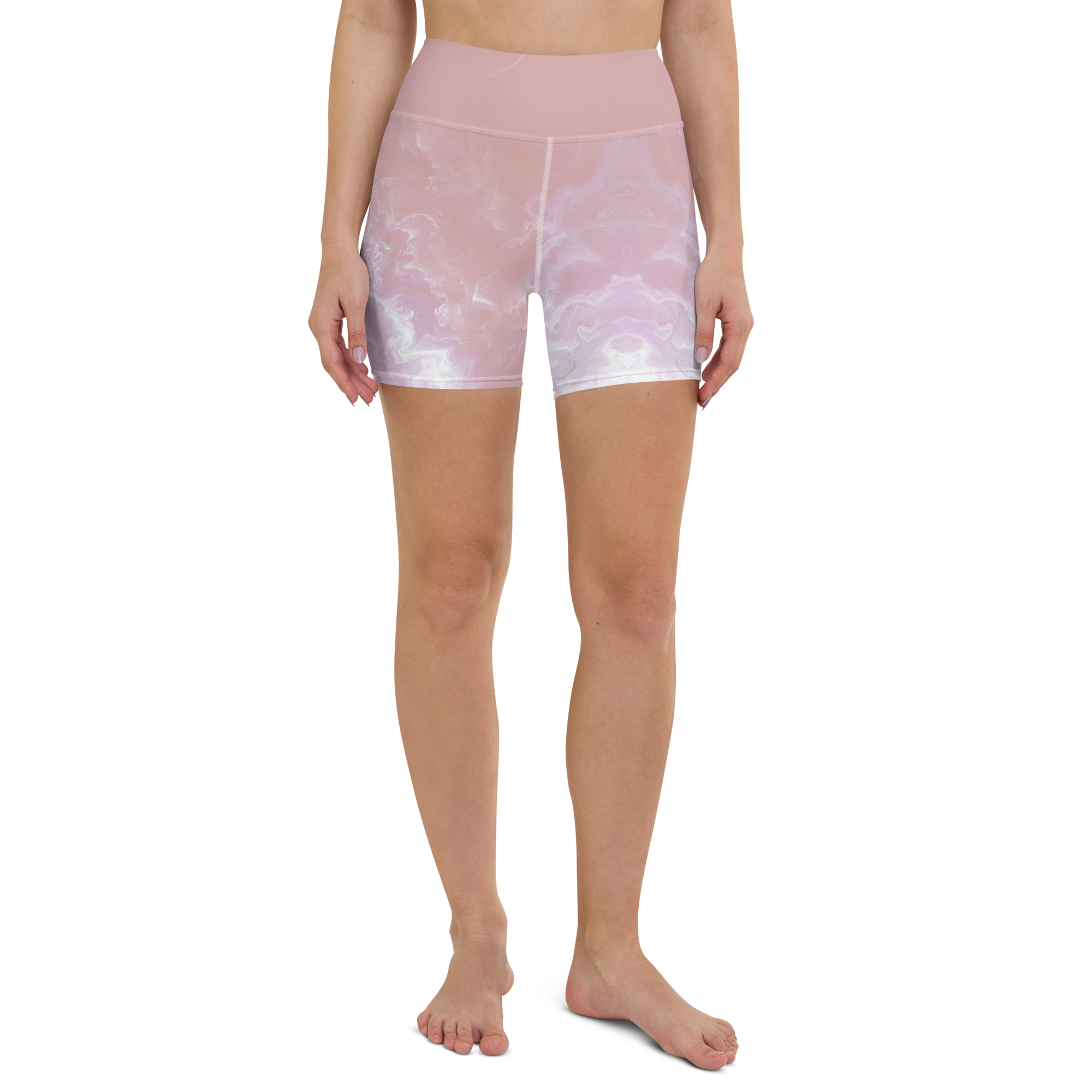 Awaken - Rose High-Waist Biker Shorts