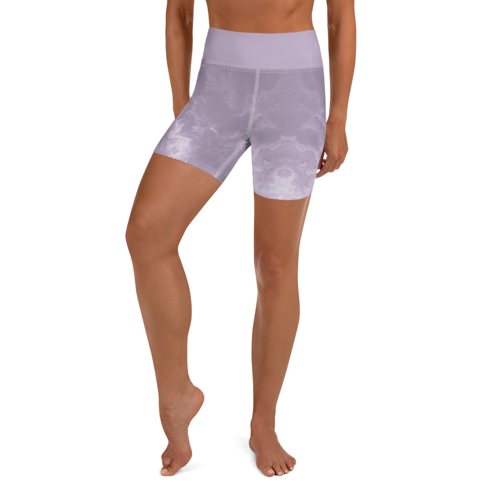 Awaken - Lavender High-Waist Biker Shorts