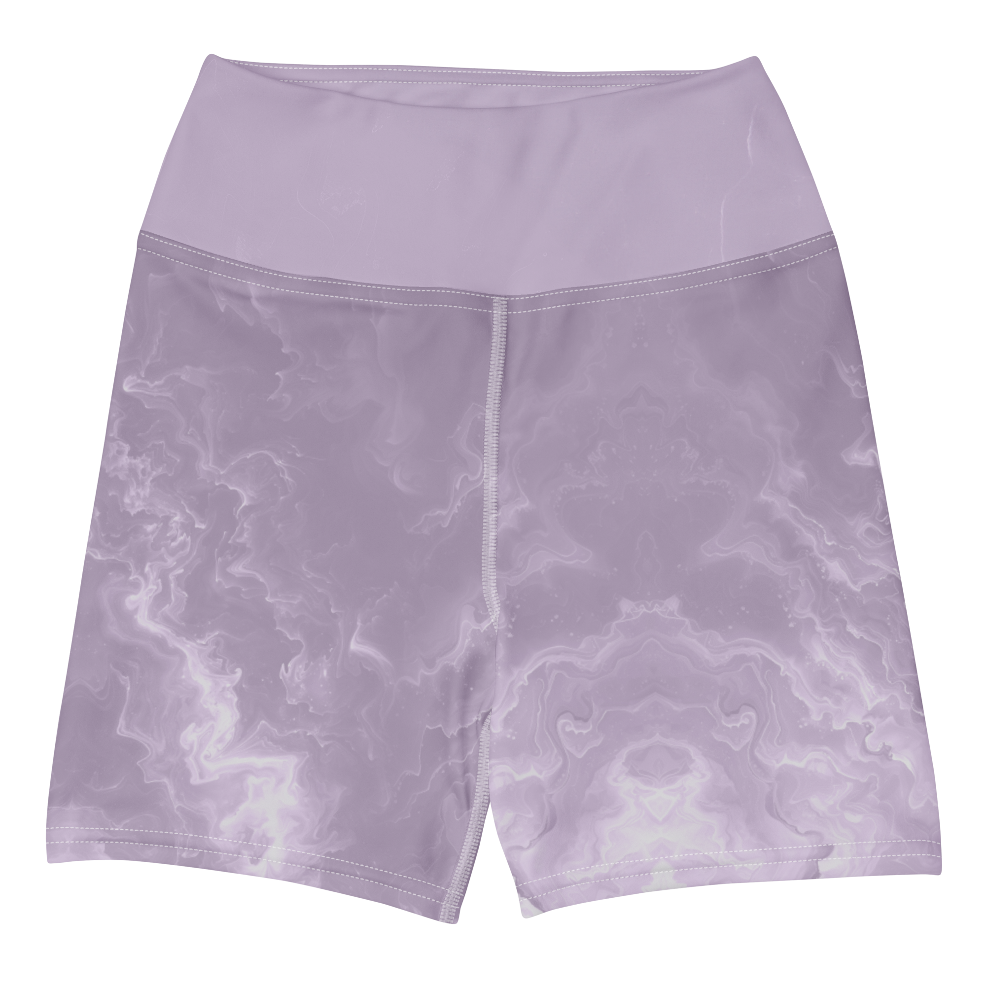 Awaken - Lavender High-Waist Biker Shorts