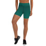 Faded - Green High-Waist Biker Shorts