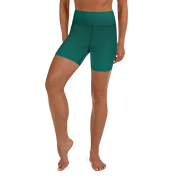 Faded - Green High-Waist Biker Shorts