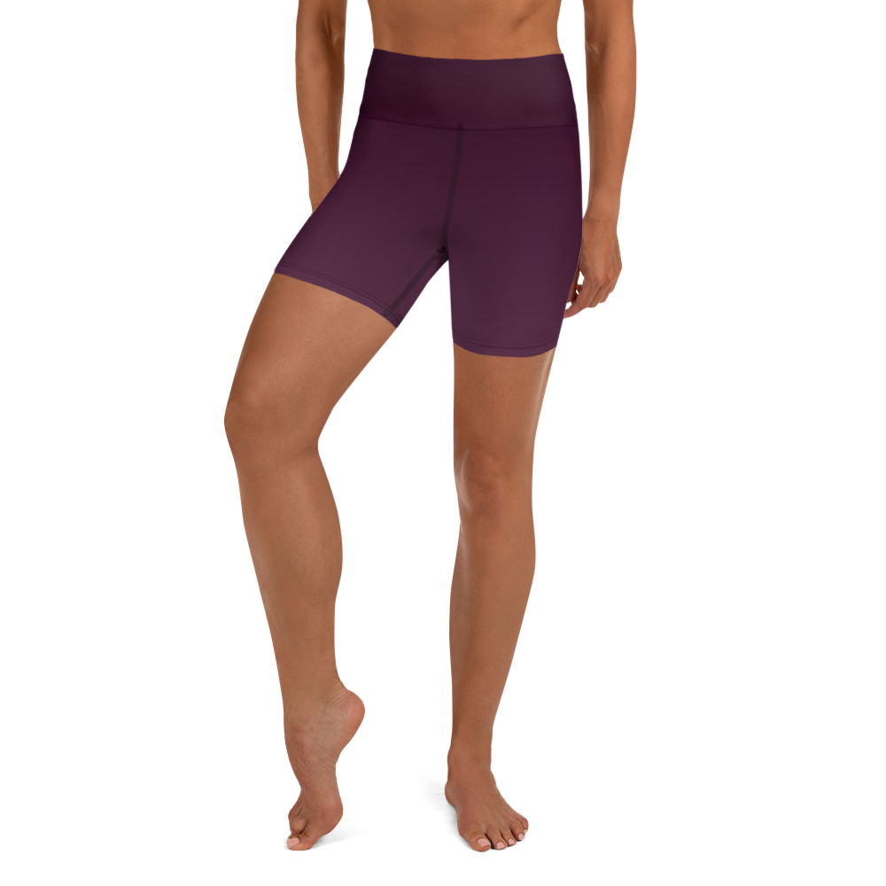 Faded - Eggplant High-Waist Biker Shorts