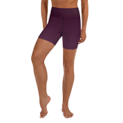 Faded - Eggplant High-Waist Biker Shorts