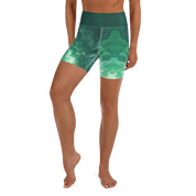 Awaken - Green High-Waist Biker Shorts