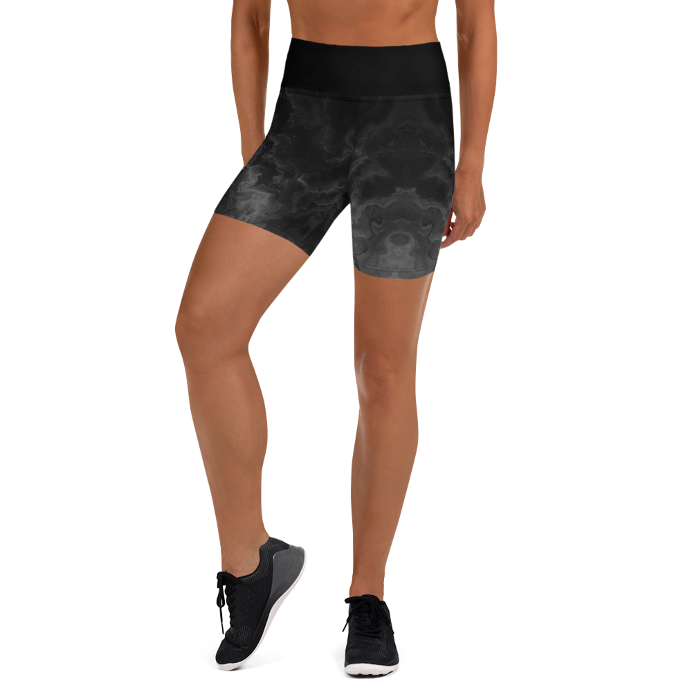 Awaken - Black High-Waist Biker Shorts