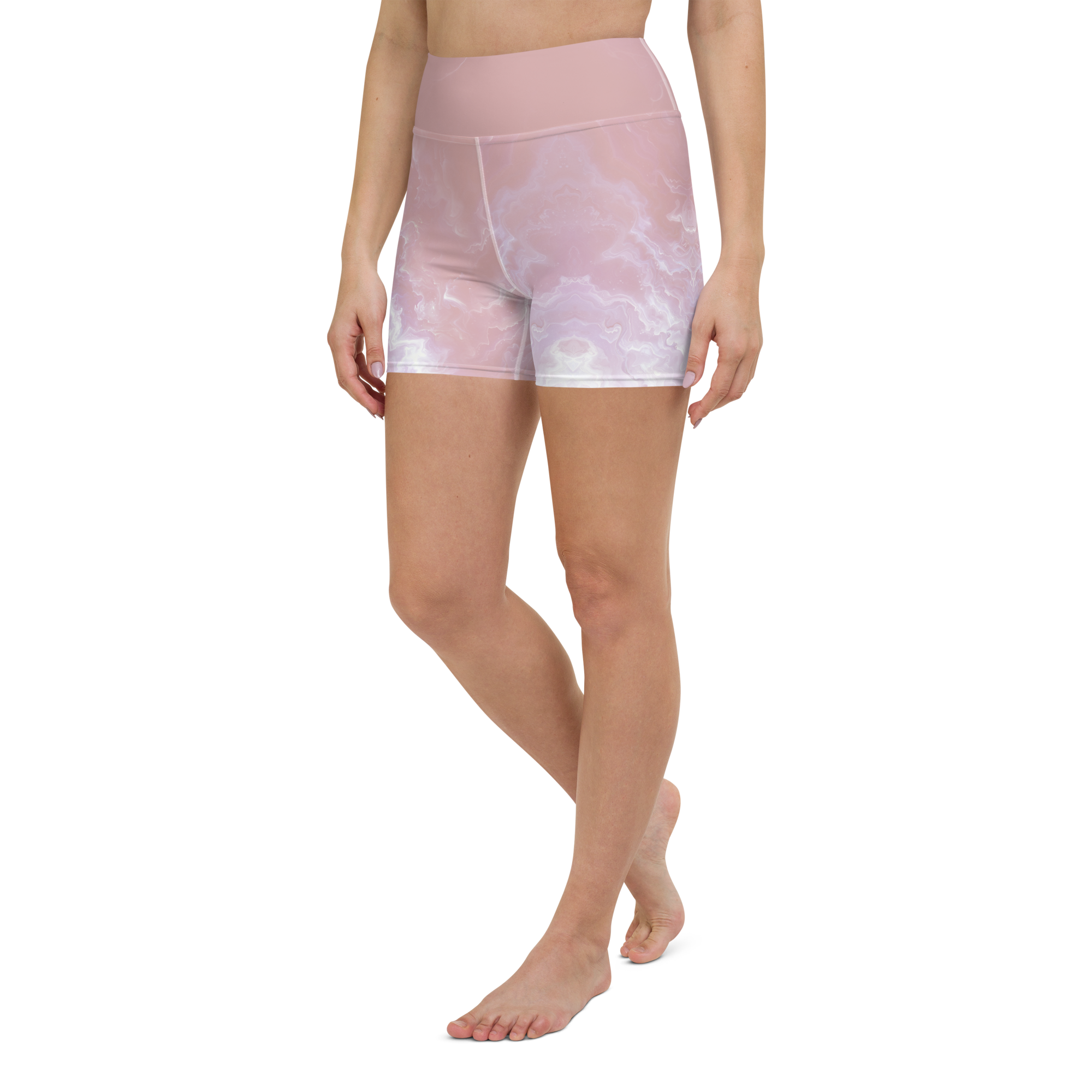 Awaken - Rose High-Waist Biker Shorts