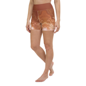 Awaken - Terracotta High-Waist Biker Shorts