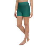 Faded - Green High-Waist Biker Shorts