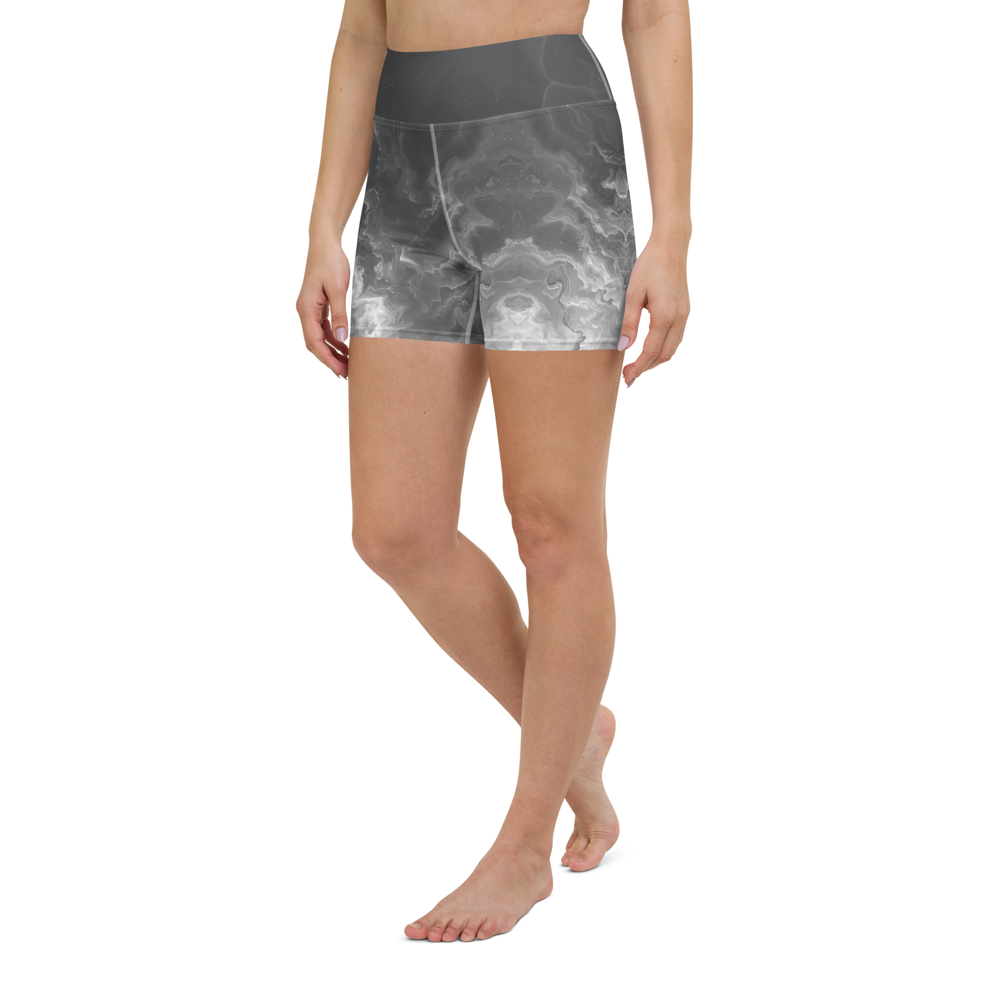 Awaken - Anthracite High-Waist Biker Shorts