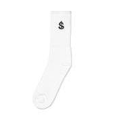 SV Black Icon White Socks