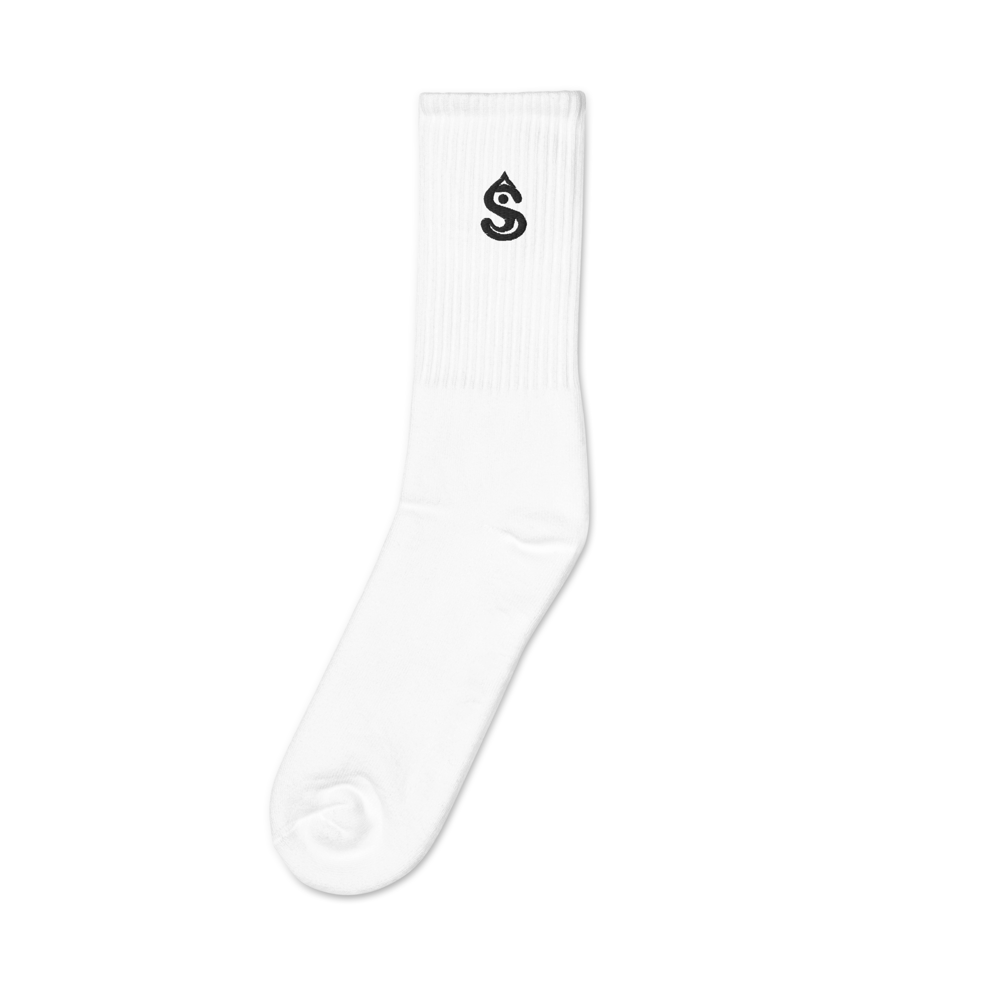 SV Black Icon White Socks