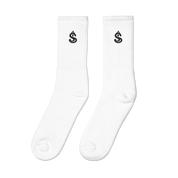 SV Black Icon White Socks