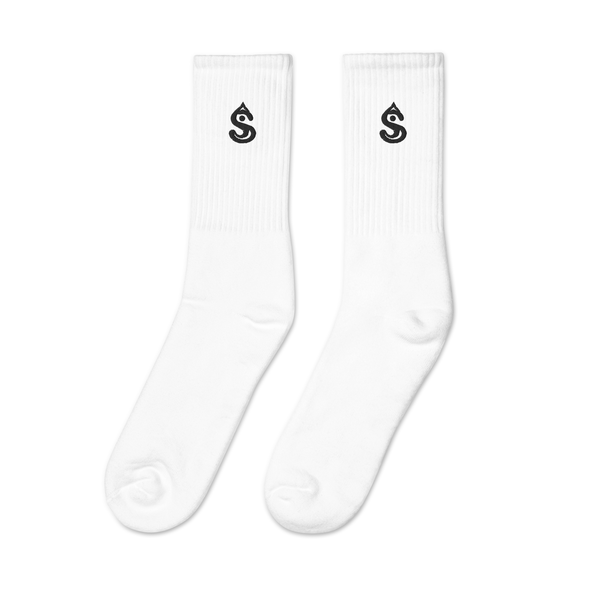 SV Black Icon White Socks