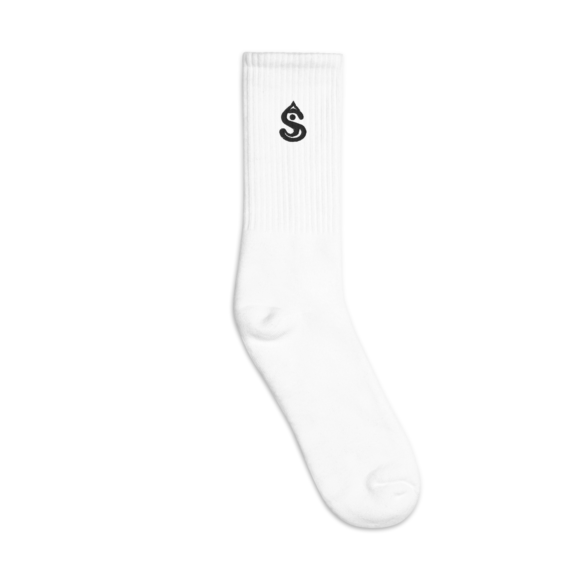 SV Black Icon White Socks