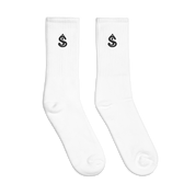 SV Black Icon White Socks