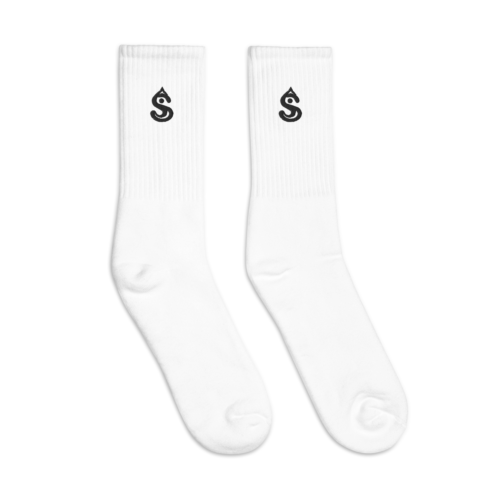 SV Black Icon White Socks